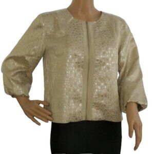 Rebecca Moses Gold Snake Print Top